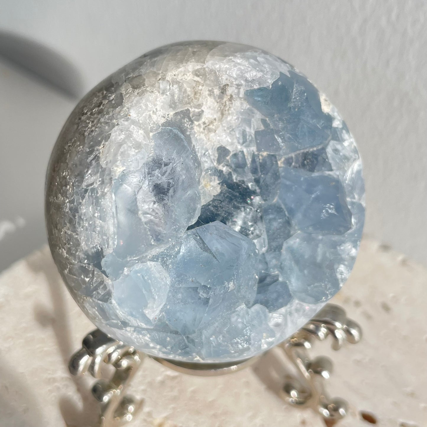 Celestite Cluster Sphere