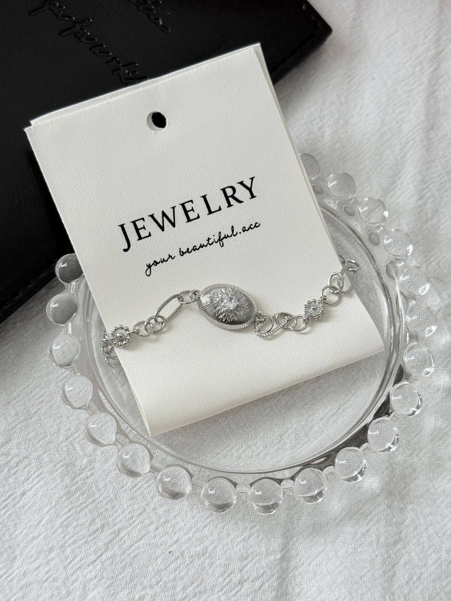 Sterling Silver 925 Apollo Sun Zirconia Bracelet