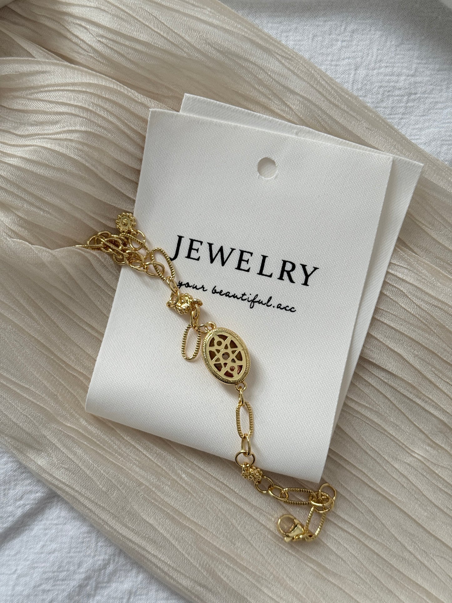 18k Gold Plated Apollo Sun Zirconia Bracelet