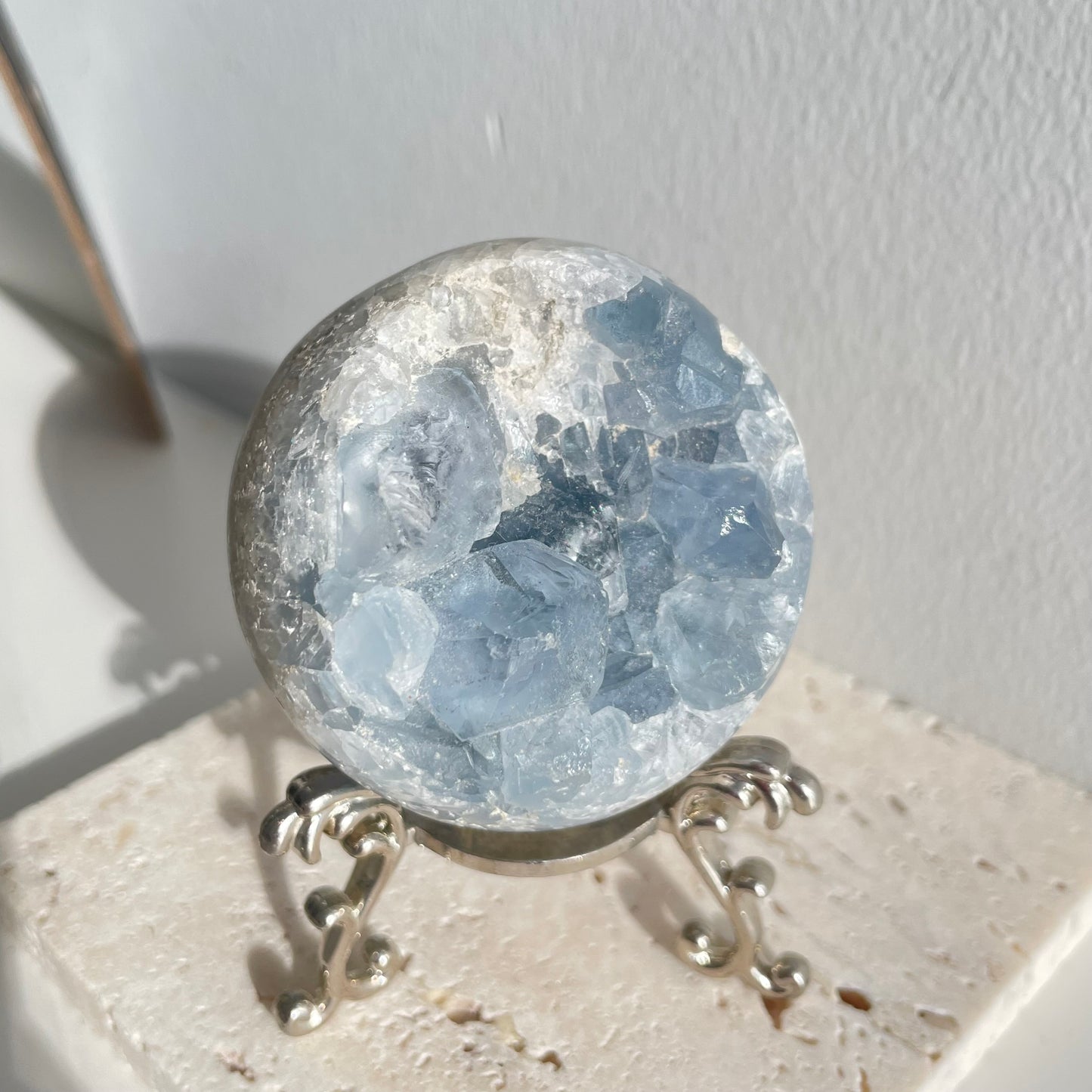 Celestite Cluster Sphere