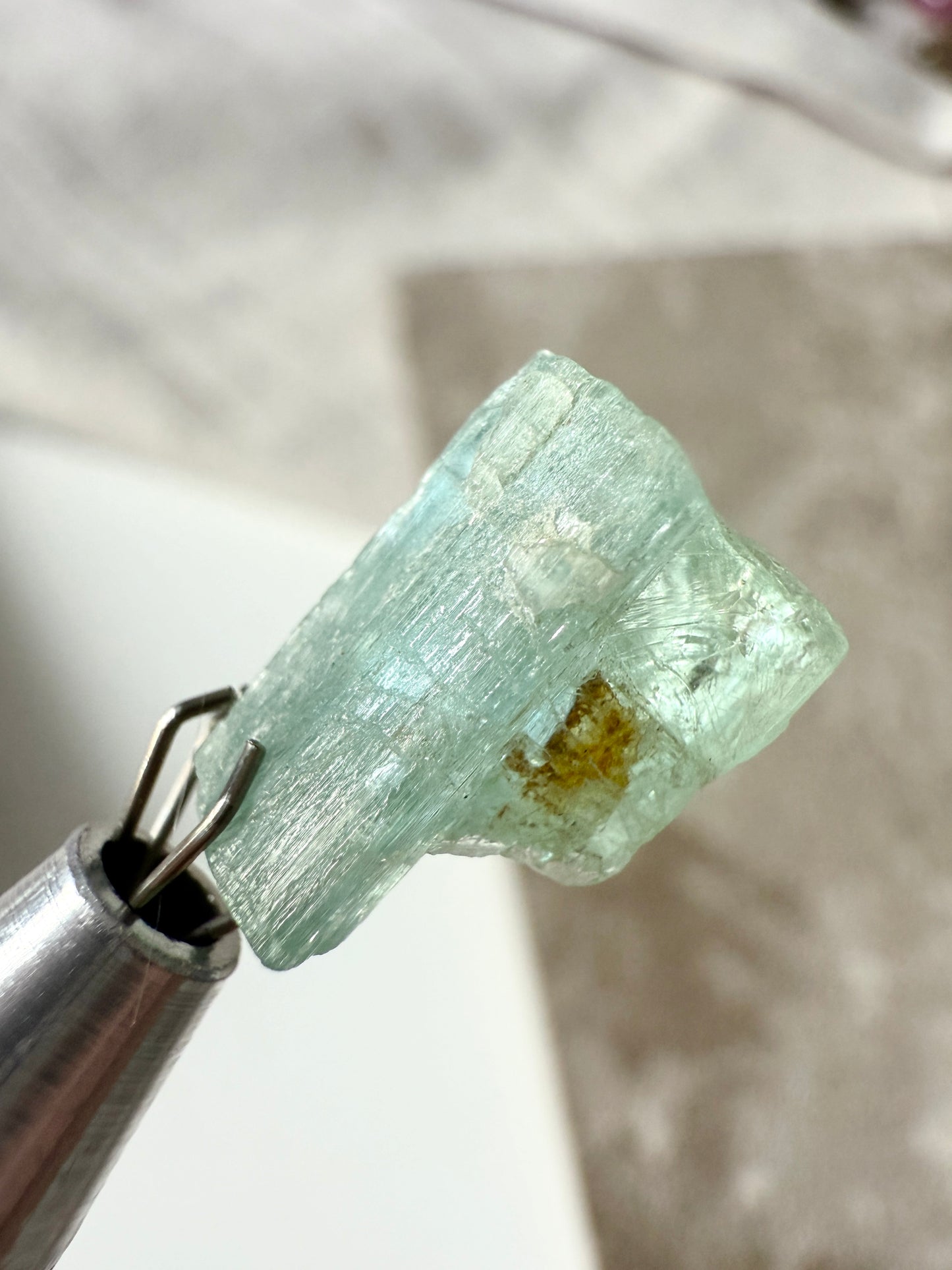 Raw Aquamarine 9.5ct Rough Gemstone 1.9 grams Specimen