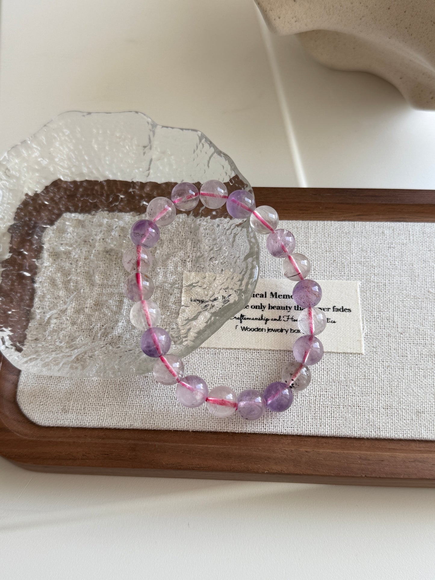 Super Seven Quartz 9mm Beaded Bracelet