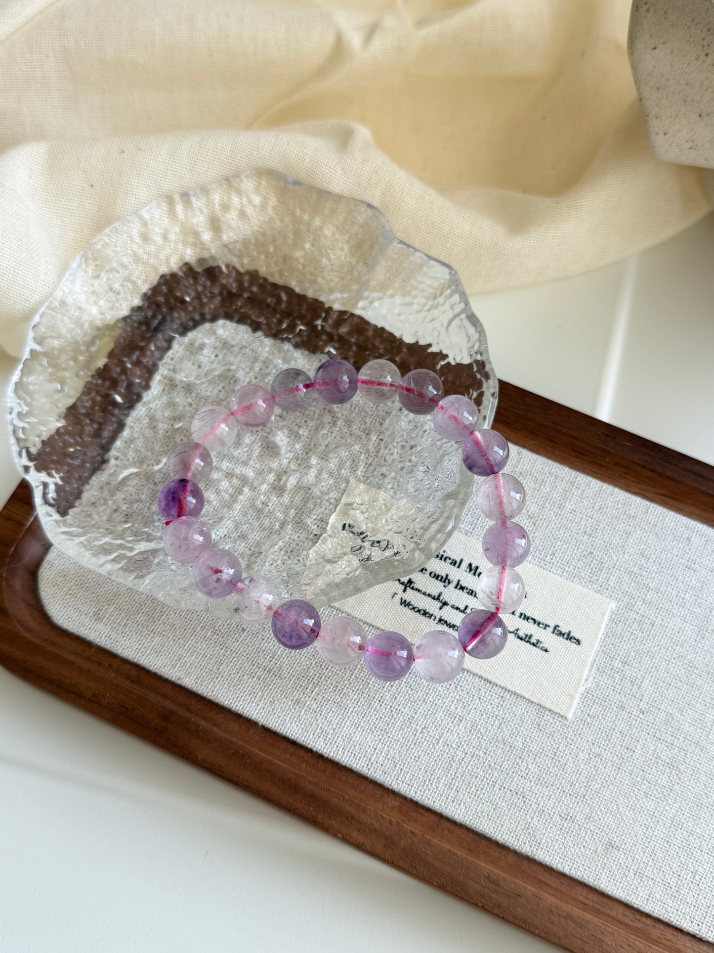 Super Seven Quartz 9mm Beaded Bracelet