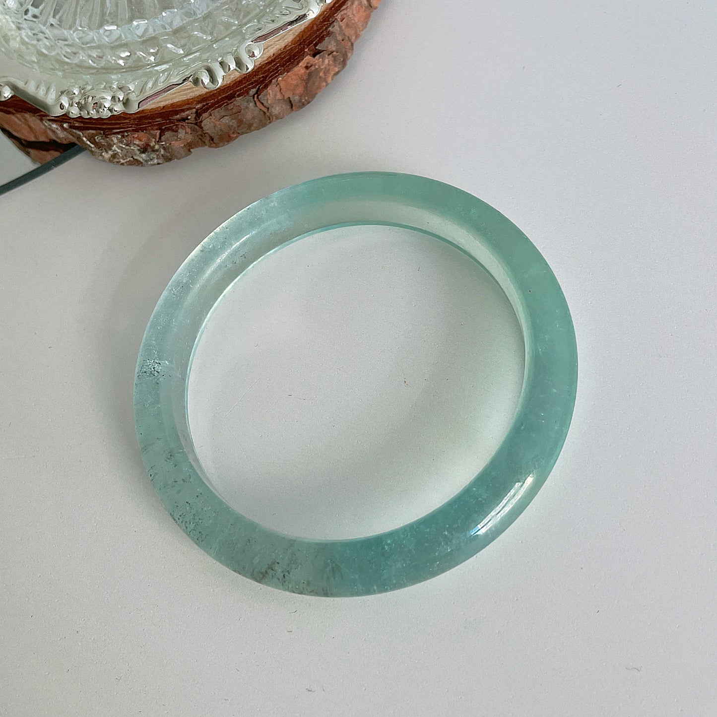 薄荷綠海藍寶石手鐲