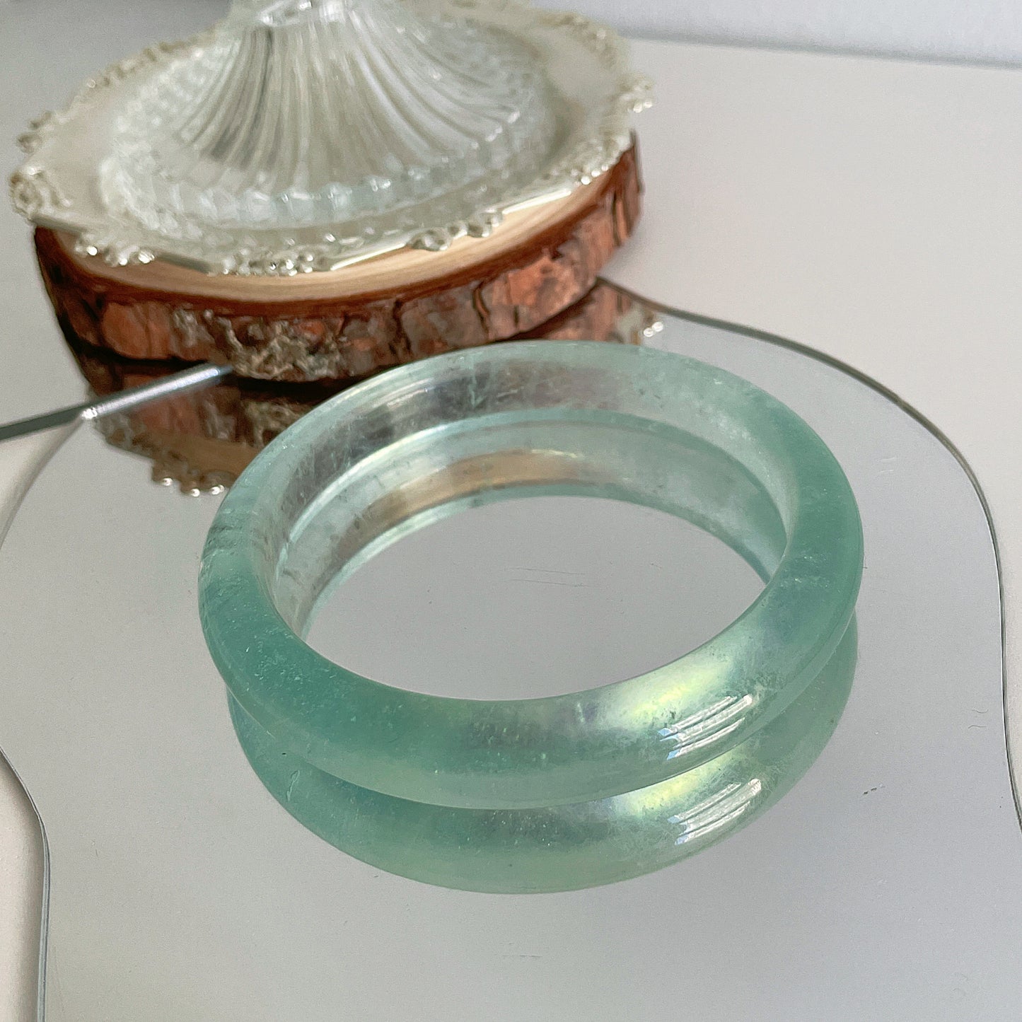 薄荷綠海藍寶石手鐲
