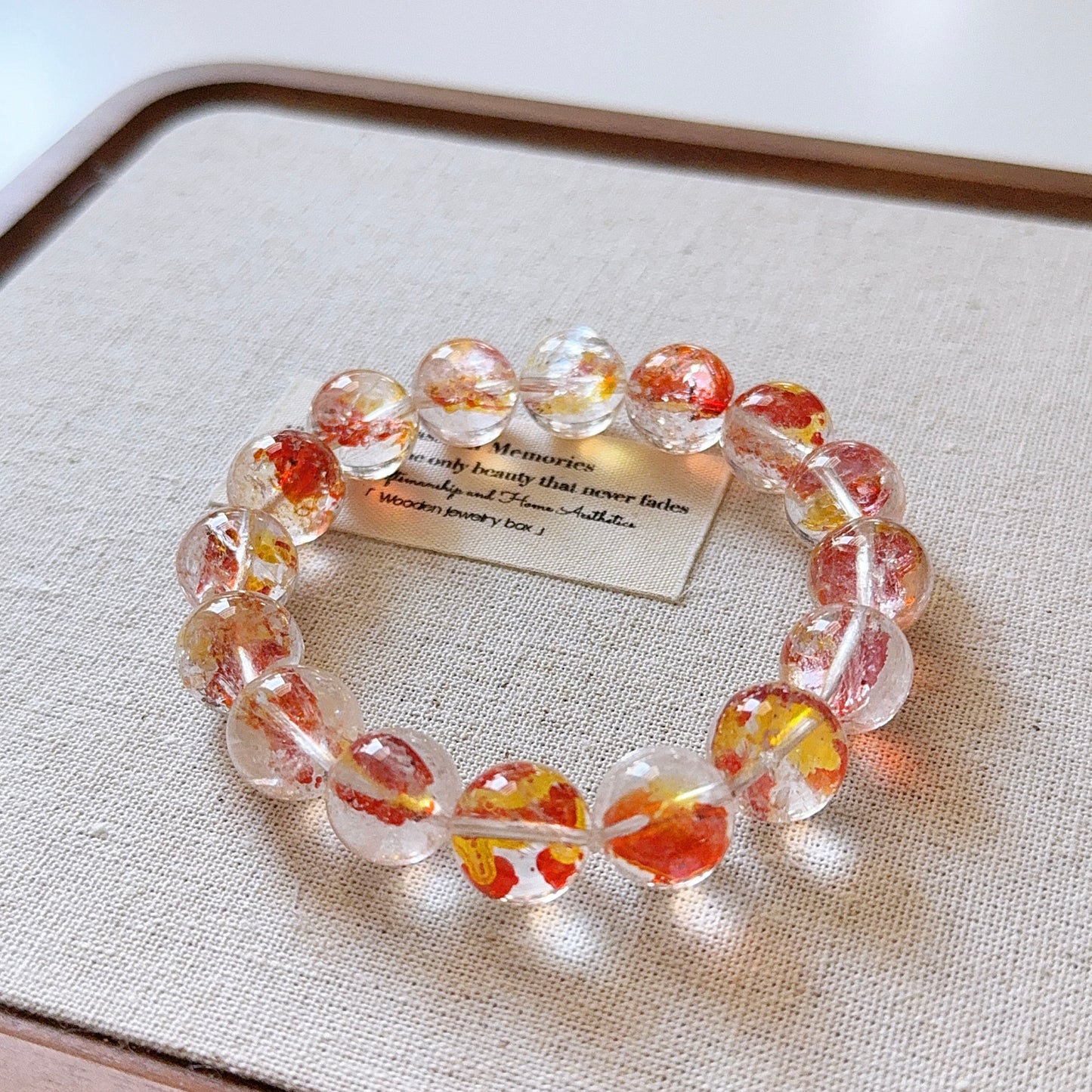 Golden Lucky Koi Quartz Red Yellow Fire Hematoid Quartz