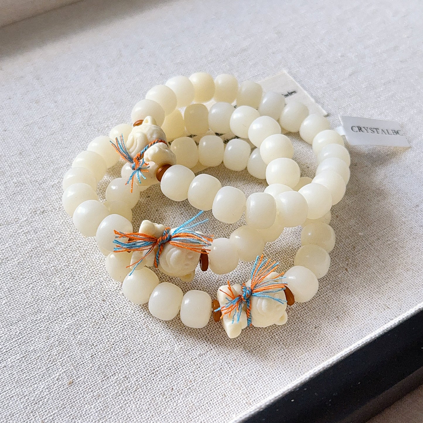 Lotso Bear Bodhi Seed Root Bead Bracelet
