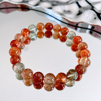 Tanzania Arusha Sunstone Beaded Bracelet