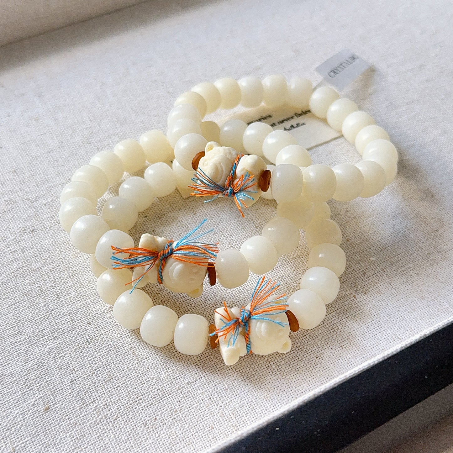 Lotso Bear Bodhi Seed Root Bead Bracelet