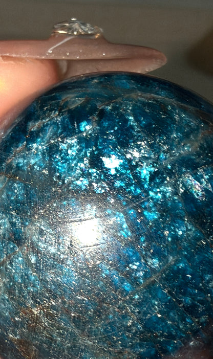 Blue Apatite Sphere