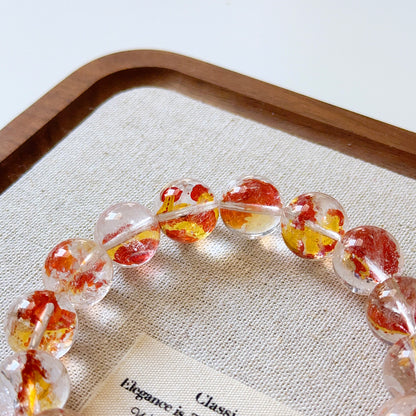 Golden Lucky Koi Quartz Red Yellow Fire Hematoid Quartz