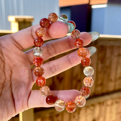 Tanzania Arusha Sunstone Beaded Bracelet