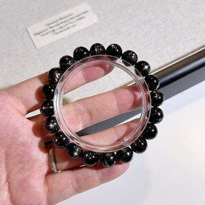 Hypersthene Double Sided Crus Star Flashing Beaded Bracelet
