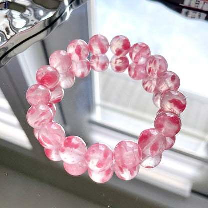 Sakura Icy Rhodonite Beaded Bracelet