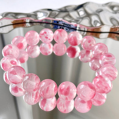 Sakura Icy Rhodonite Beaded Bracelet