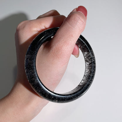 Black Rutile Bangle