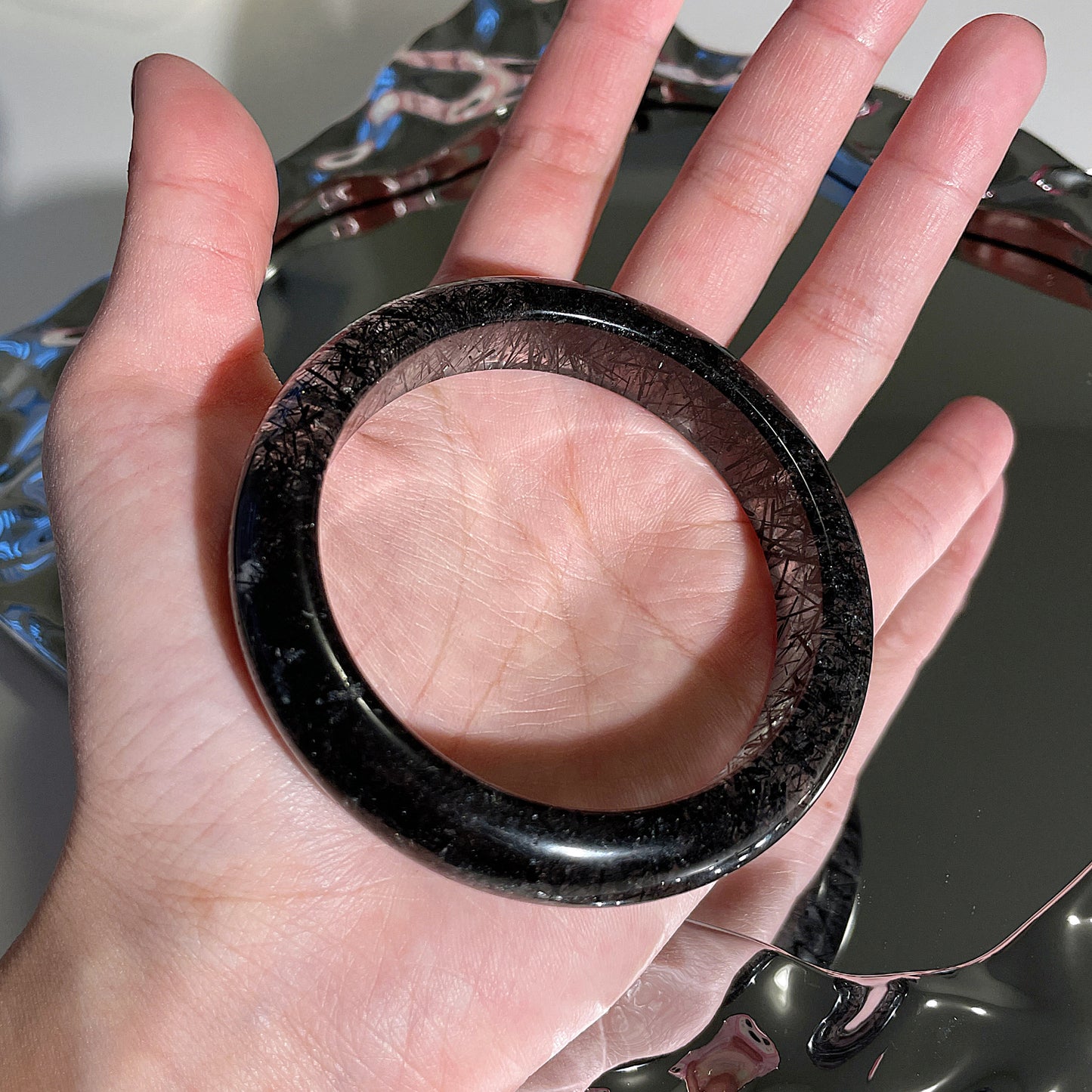 Black Rutile Bangle