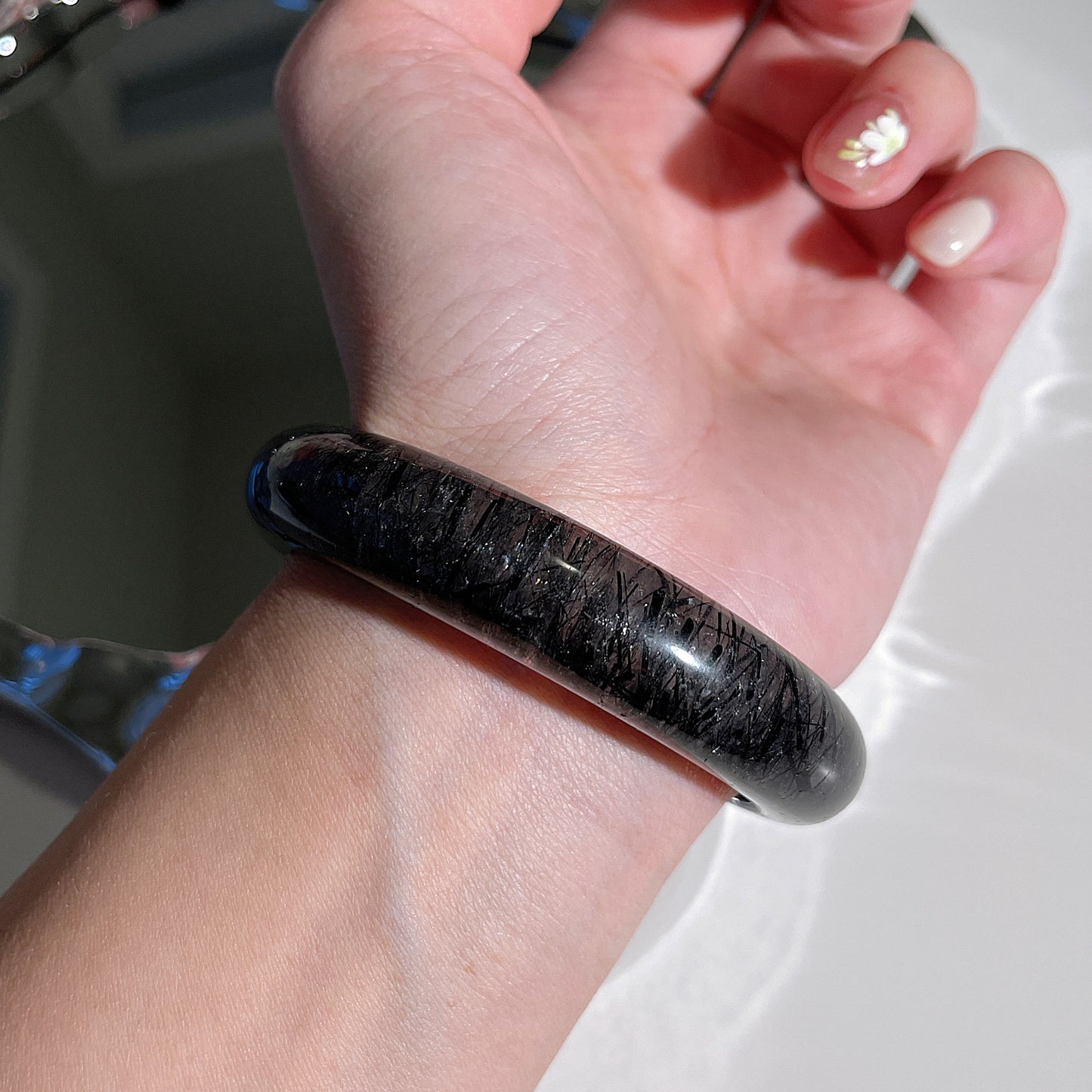 Black Rutile Bangle