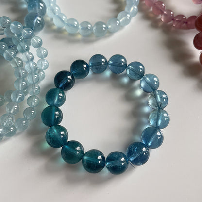 Devil Greenish Aquamarine Beaded Bracelet