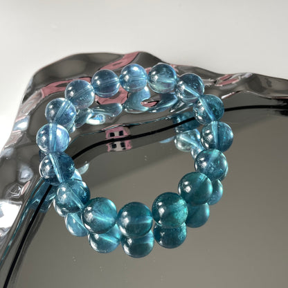 Devil Greenish Aquamarine Beaded Bracelet