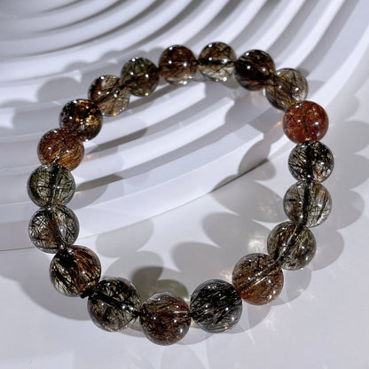 Black Gold Super Seven (Green and Gold Rutile)