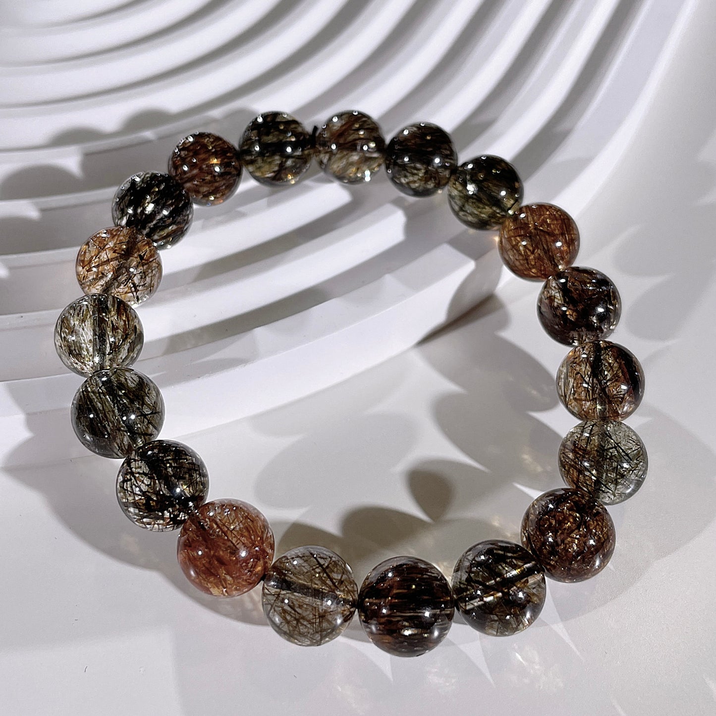 Black Gold Super Seven (Green and Gold Rutile)