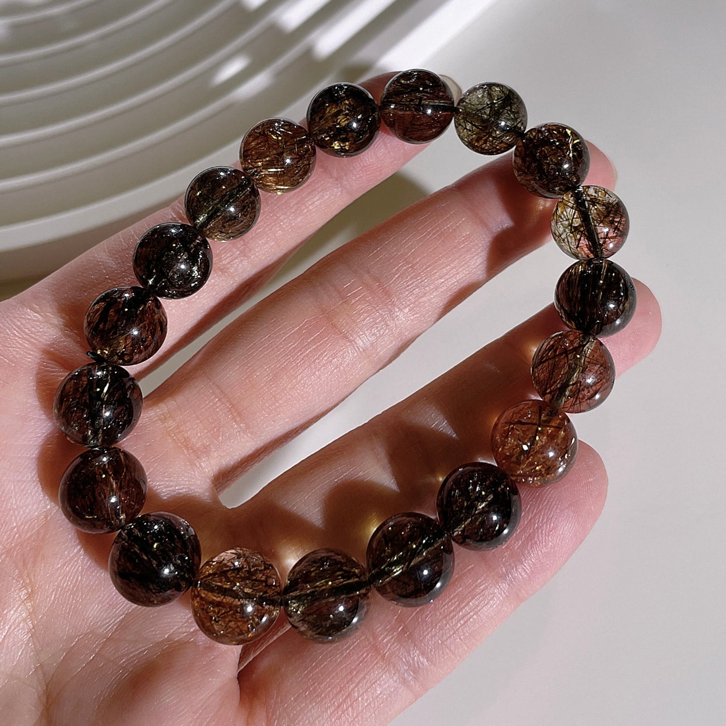 Black Gold Super Seven (Green and Gold Rutile)