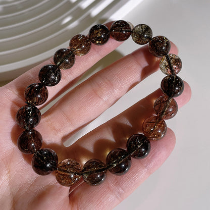 Black Gold Super Seven (Green and Gold Rutile)