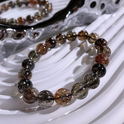 Black Gold Super Seven (Green and Gold Rutile)