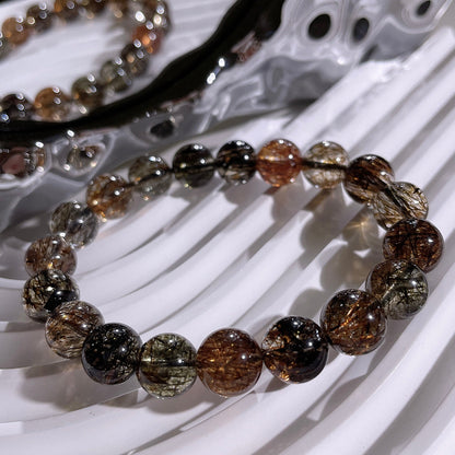 Black Gold Super Seven (Green and Gold Rutile)