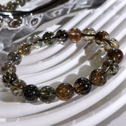 Black Gold Super Seven (Green and Gold Rutile)