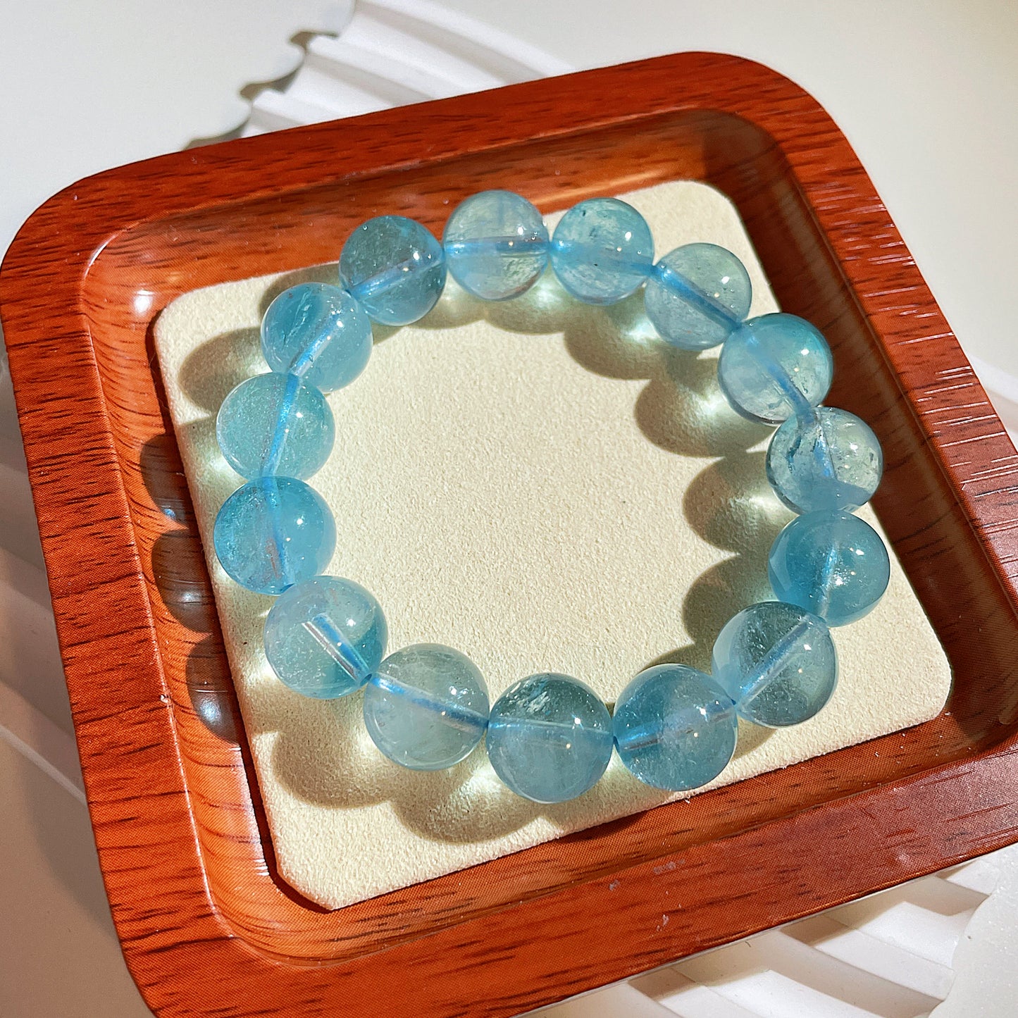 Blue Topaz Beaded Bracelet