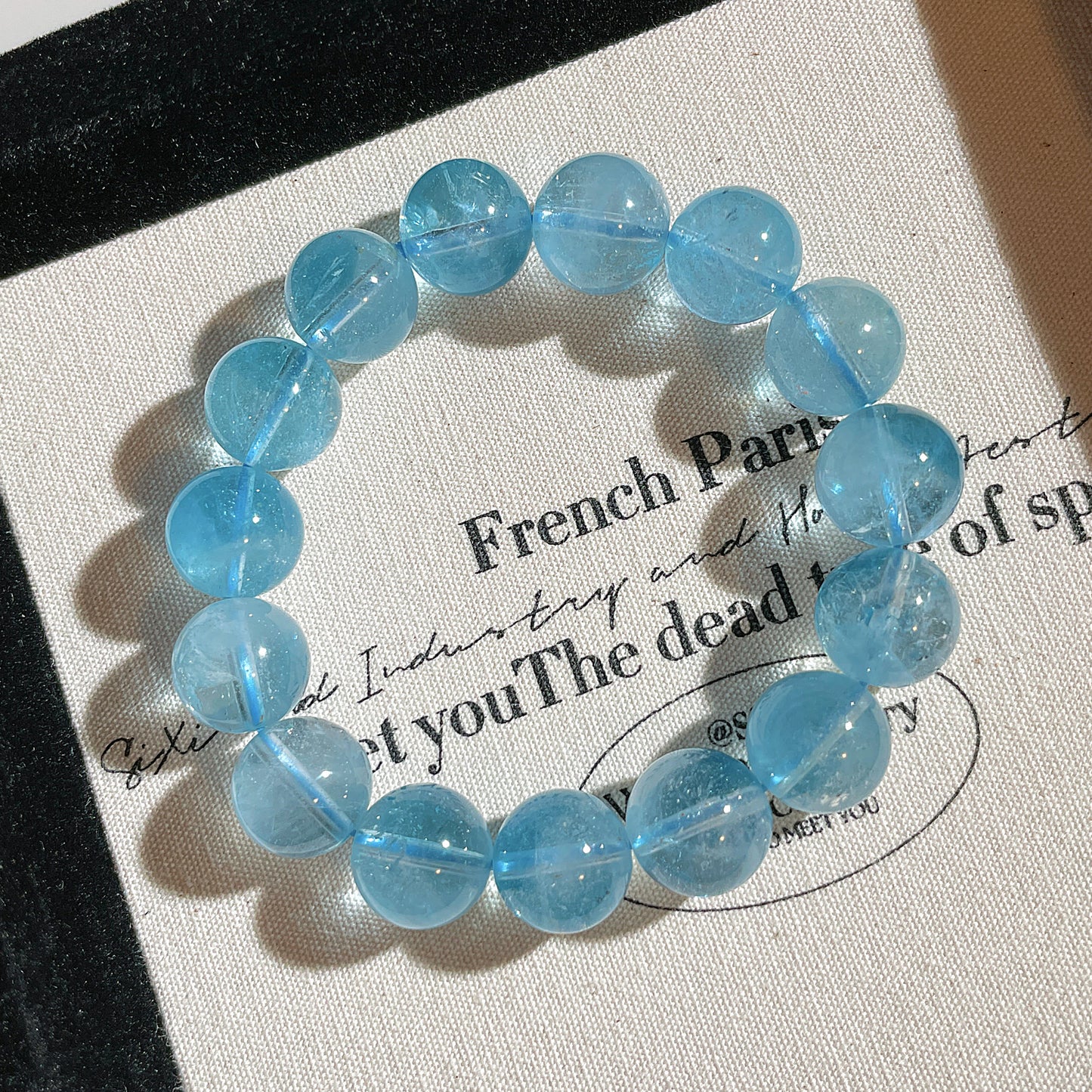 Blue Topaz Beaded Bracelet