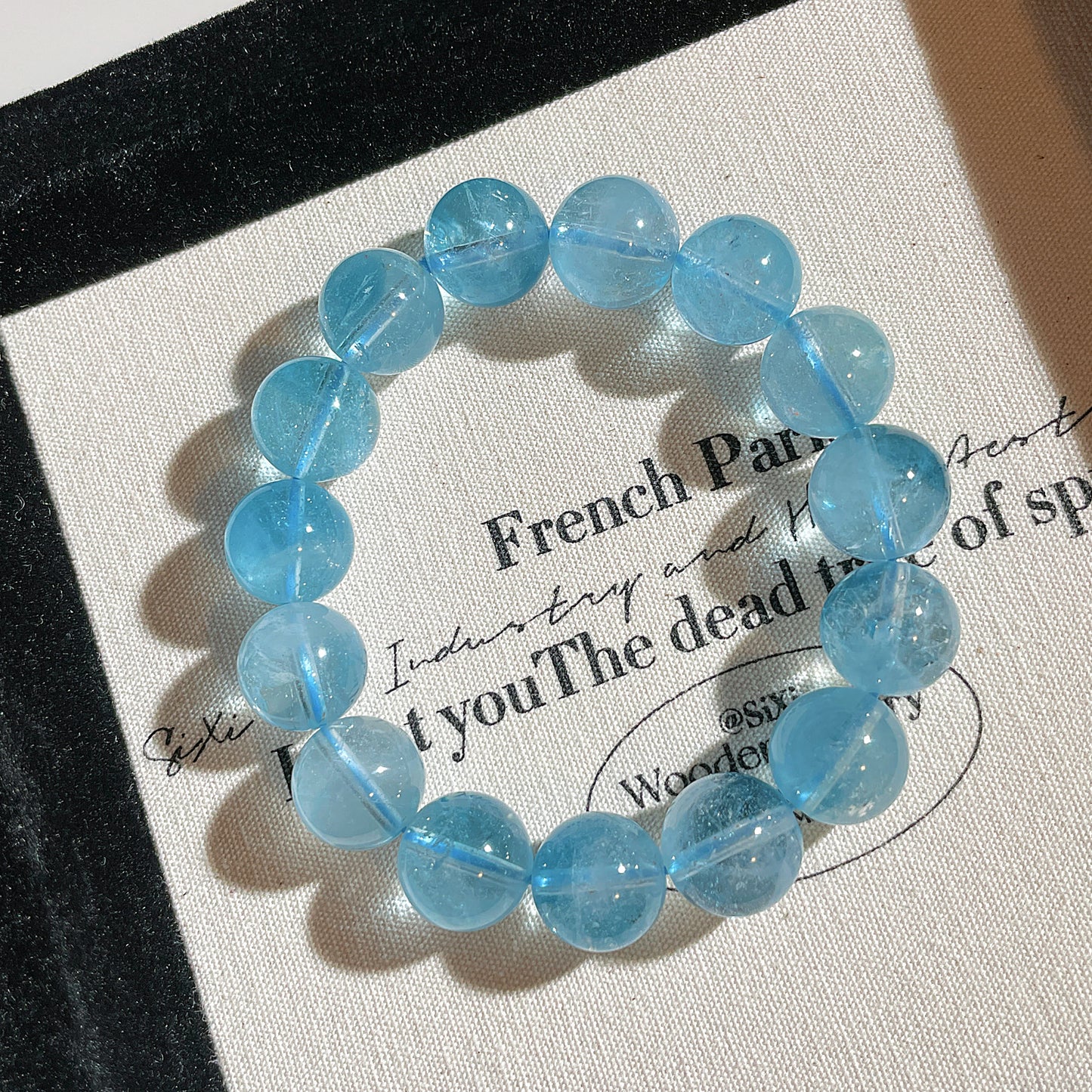 Blue Topaz Beaded Bracelet