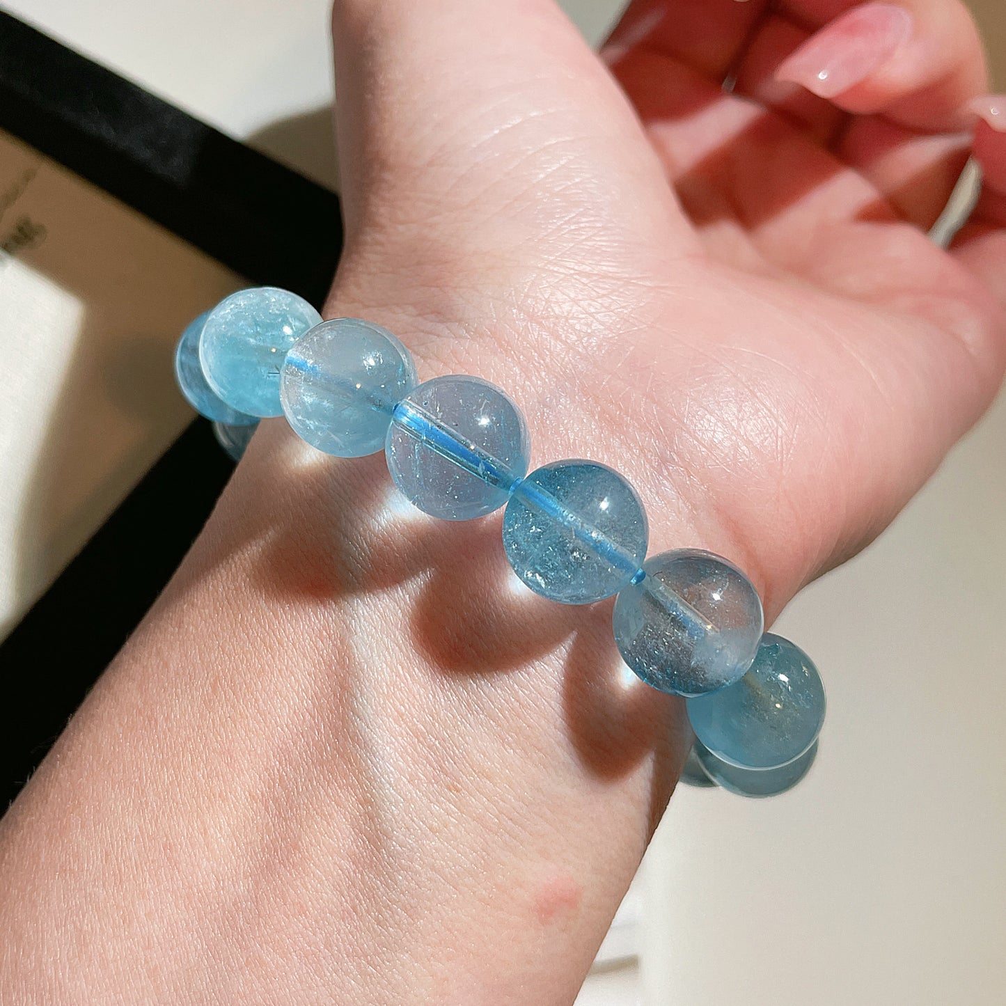 Blue Topaz Beaded Bracelet