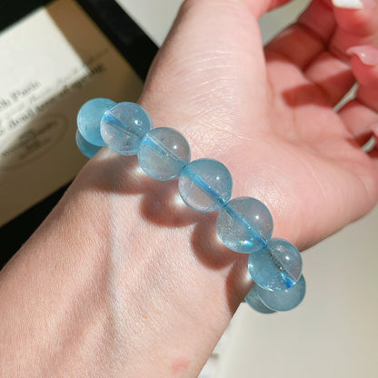 Blue Topaz Beaded Bracelet