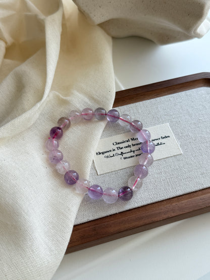 Super Seven Quartz 9mm Beaded Bracelet