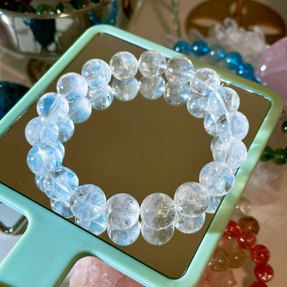 Blue Needle Angel Feather Beaded Bracelet