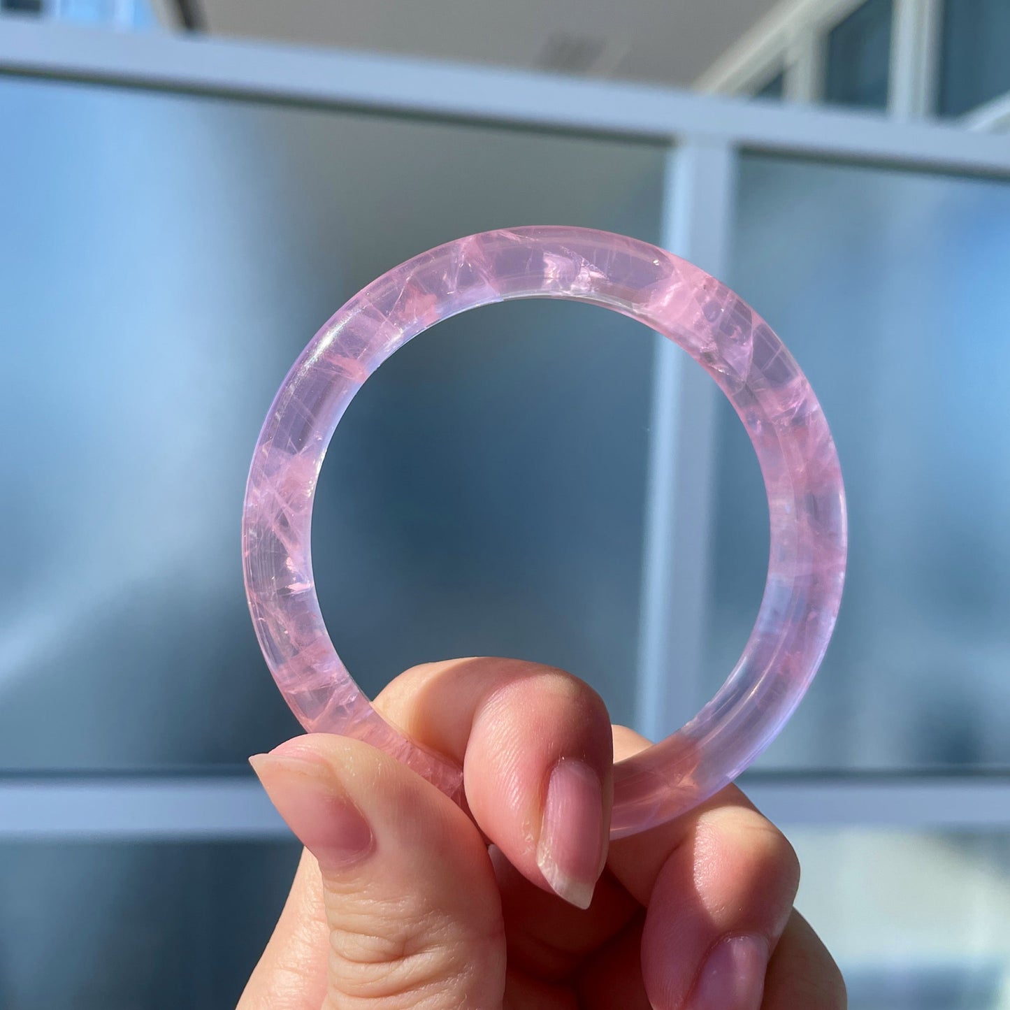 Rose Quartz Love Caring Flash Bangle