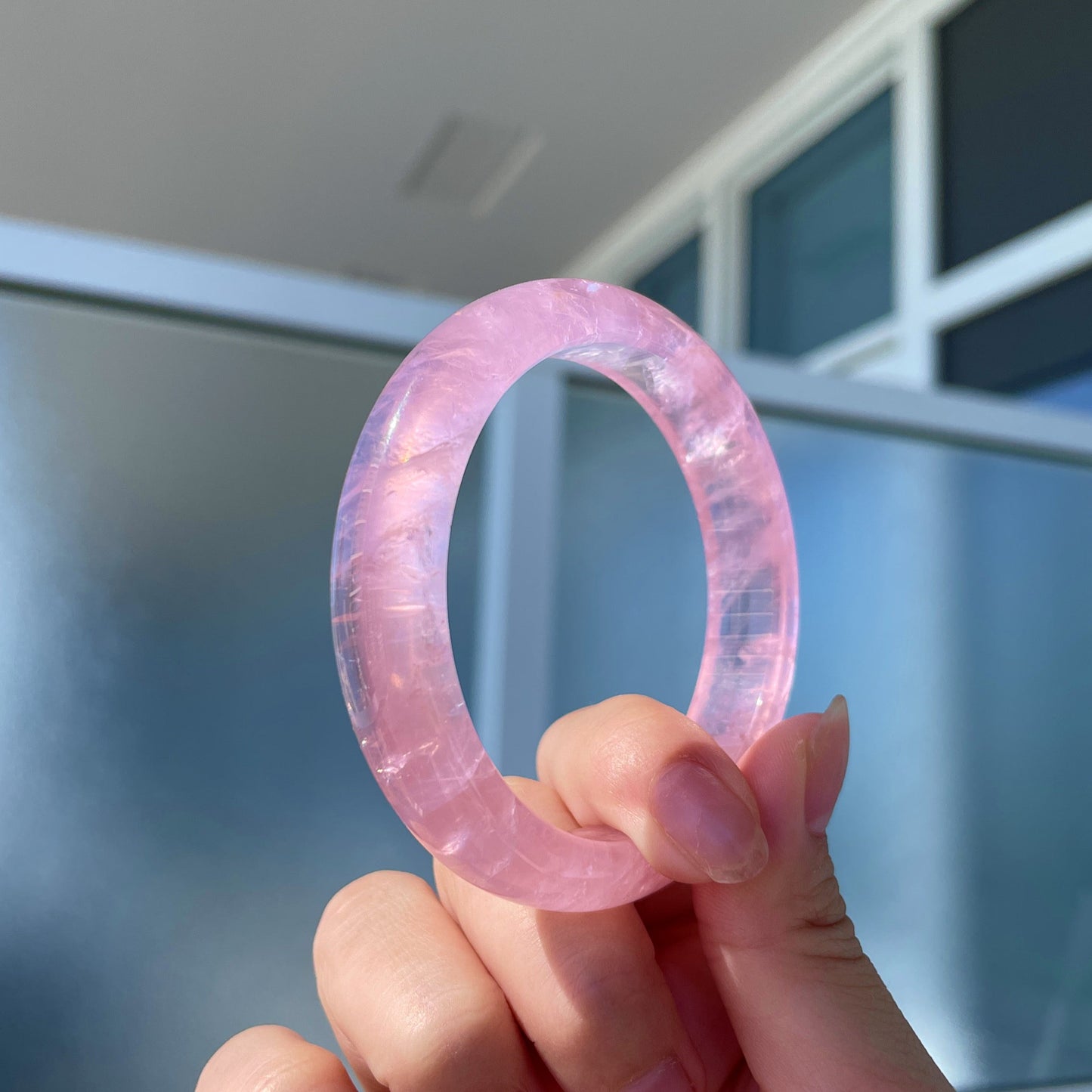Rose Quartz Love Caring Flash Bangle