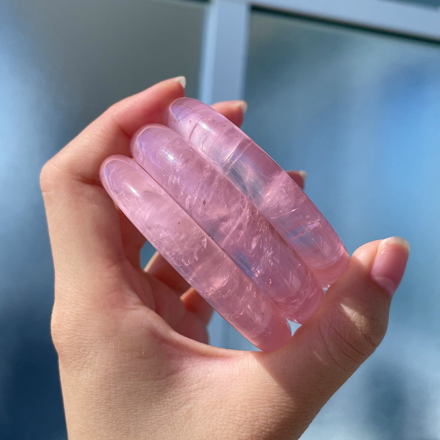 Rose Quartz Love Caring Flash Bangle