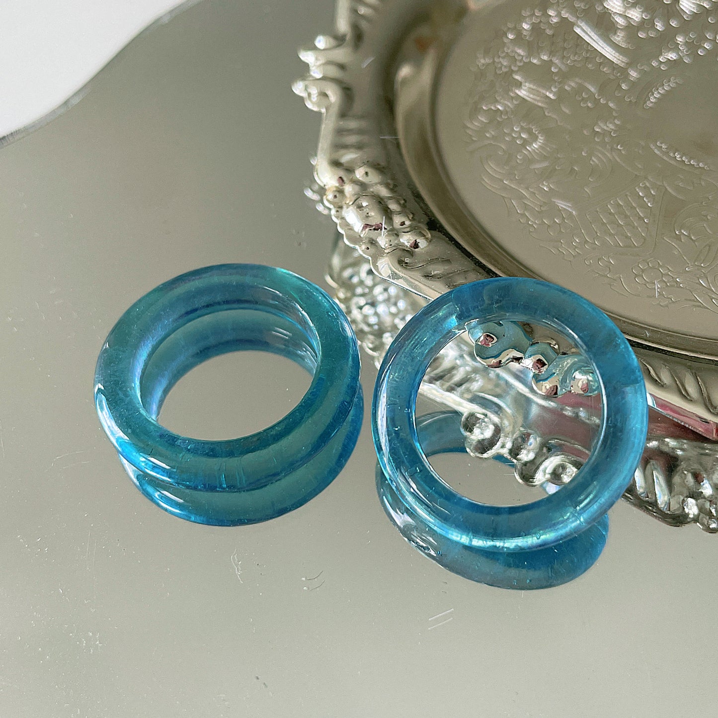 Aquamarine Ring Bangle