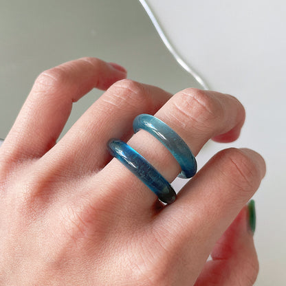 Aquamarine Ring Bangle