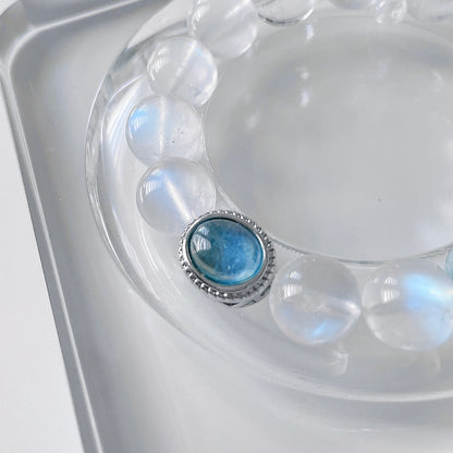 Moonstone | Topaz | Aquamarine Beaded Bracelet