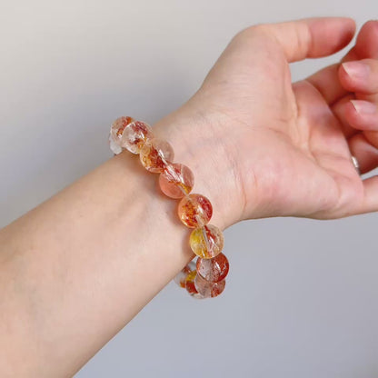 Golden Lucky Koi Quartz Red Yellow Fire Hematoid Quartz